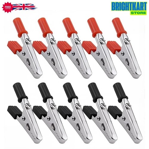 Insulated crocodile clips 5amp - insulated,