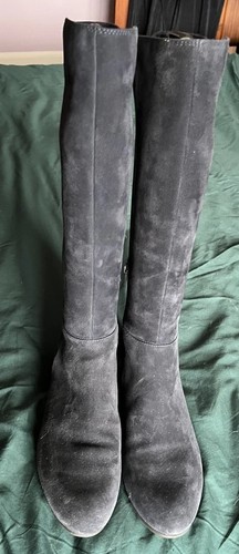 Dune blue suede - blue, stretch
