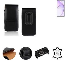 Leather belt pouch protective cover for Oppo A3 Energy Edition black Case Slim