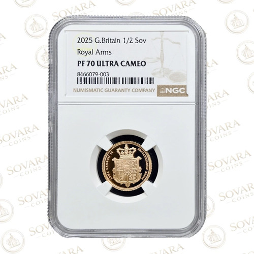 2025 gold proof half - gold, sovereign