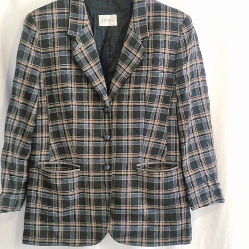 Hucke wool check blazer 16 - check, uk