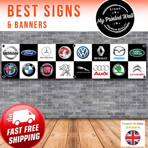 Car logos garage - car, banner