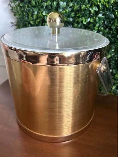 Vintage brass tone - brass, bucket