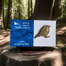 Rspb Pin Badge ROBIN local