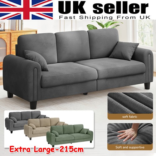 Seater waffle fabric sofa - seater,