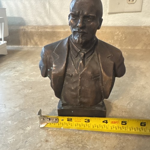 Vintage bronze bust lenin - bust,