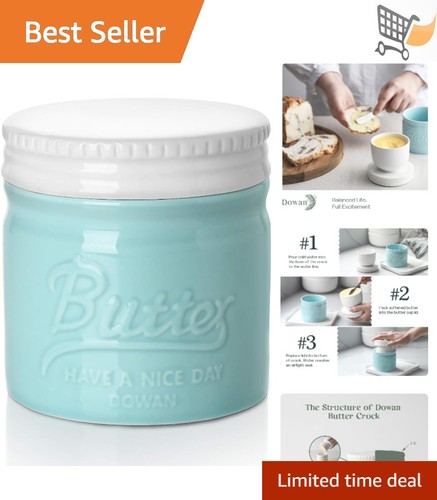Ceramic butter crock french - butter,