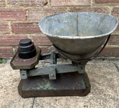 Vintage grocers scales large - grocers,