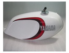 Yamaha Rd350lc 1980-81 Model Steel White Painted Gas Fuel Petrol Tank with Cap
