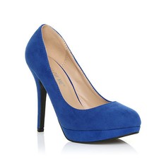 WOMENS LADIES STILETTO HIGH HEEL PLATFORM SMART OFFICE WORK PARTY COURT SHOES