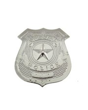 Metal police officer badge cop - metal,