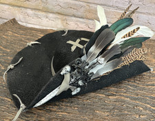 BLACK Distressed Pirate Hat