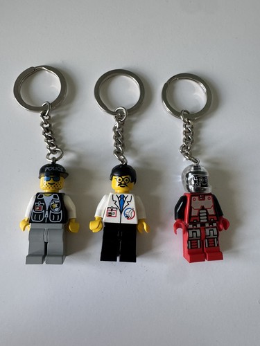 Lego mini figure keyring - lego, x3