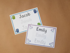 Name tracing card learn to - card,,
