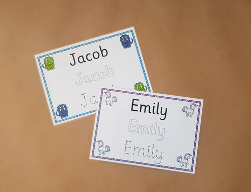 Name tracing card learn - learn, to