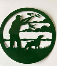 Hunter With Dog Hunting Ducks