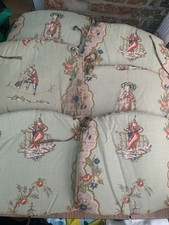 Set Of 6 Vintage French? Toile De Jouy Linen Cushions Farmhouse 40x46cm (26