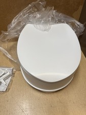 Homecraft Savanah Raised Toilet Seat 6” with Lid, White Plastic, NEW, never used