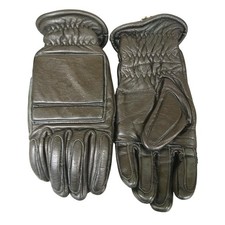 Black Leather Riot Gloves Ex Police Various Sizes Public Order Security