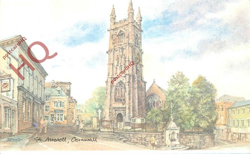 Picture postcard austell - picture, postcard-:st.