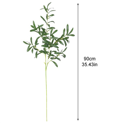 Branch artificial olive leaf - 6-branch,