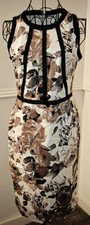 Untold Women's Pencil Dress Floral Grey Size 10