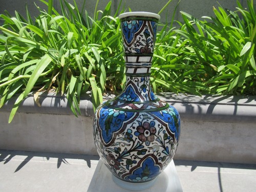 Antique turkish iznik vase - antique,