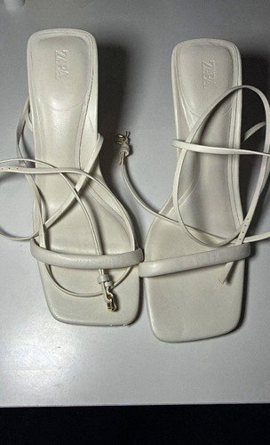 Zara white strappy - zara, square
