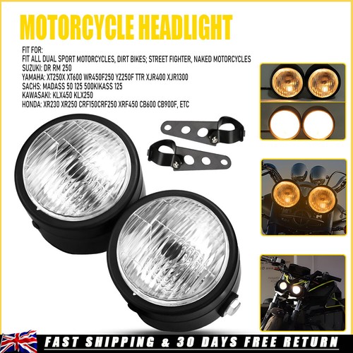 Twin motorcycle headlight - twin,