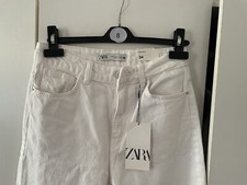 Zara White Jeans straight Wide
