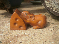 2b.. Hand Carved wood netsuke