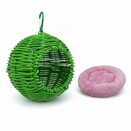 Faux rattan bird - bird, nest