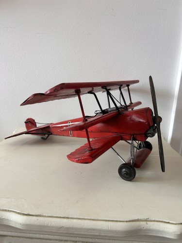 Vintage metal tri plane - vintage,