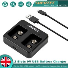 SHENTEC 2Slot 9V USB Charger