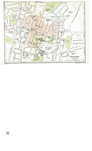 Town map winchester - town, of
