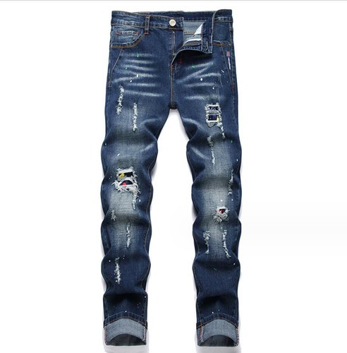 Men dark blue - denim, jeans