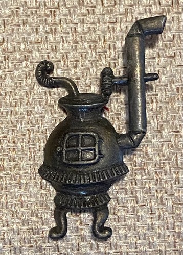 Pot belly stove - stove, brooch,