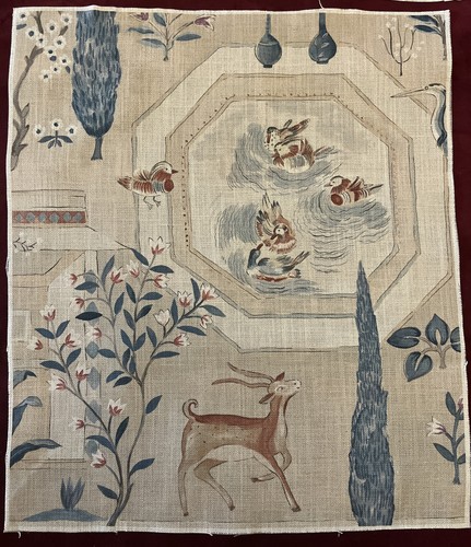 Sanderson fabric cushion - x,