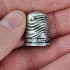 Antique Solid Silver Thimble