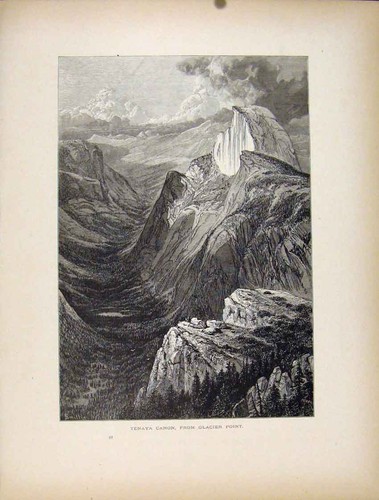 Original old antique print - old,