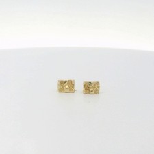 14k Yellow Gold Square Nugget
