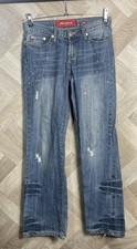 Miss Sixty Big TY Jeans 29” Waist 32” Leg Distressed Y2K