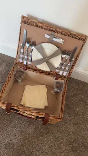Wicker picnic basket set for - picnic,