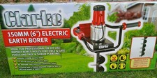 Clarke 150mm ELECTRIC EARTH BORER AUGER. Used once. Superb condition. Boxed.