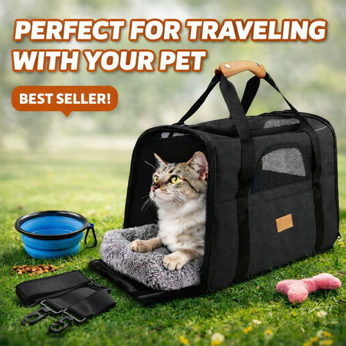 Pet cat carrier bag portable - pet,