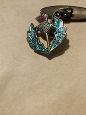 Vintage Enameled Thistle