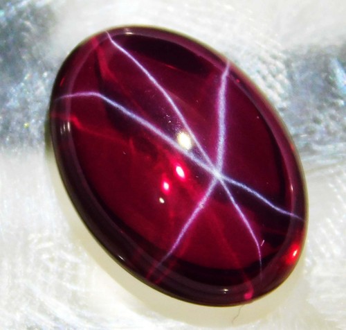 Natural red star ruby - red,