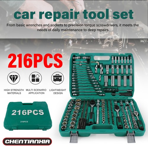 216pcs socket set 1 - 216pcs, 1/4