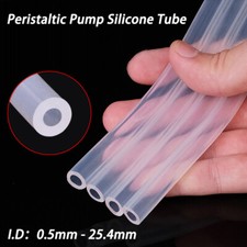 Peristaltic Pump Clear Silicone Tube Food Grade 0.5~25.4mm Soft Vacuum Hose Pipe