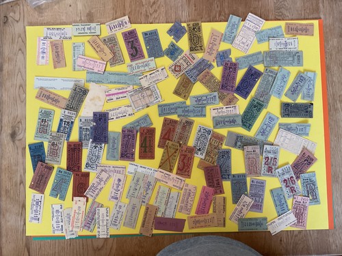 Vintage bus tickets p1105 - vintage,